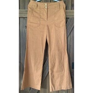 Women's Tan Wide-Leg Pants